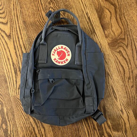 Fjallraven Kanken Mini Backpack Gray Nylon Bag School Travel Daypack Small main image 8